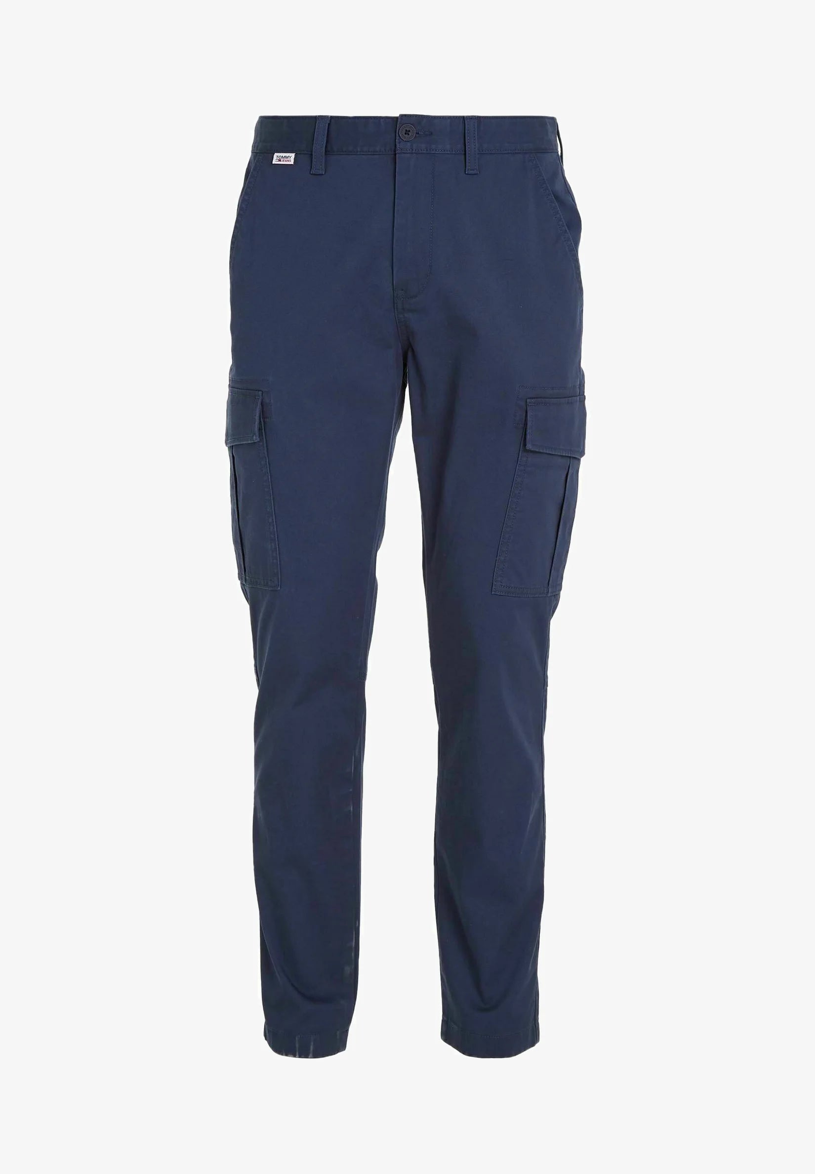 Pantalon cargo Tommy Jeans marine en coton bio stretch | Georgespaul