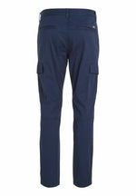 Charger l&#39;image dans la galerie, Pantalon cargo Tommy Jeans marine en coton bio stretch | Georgespaul

