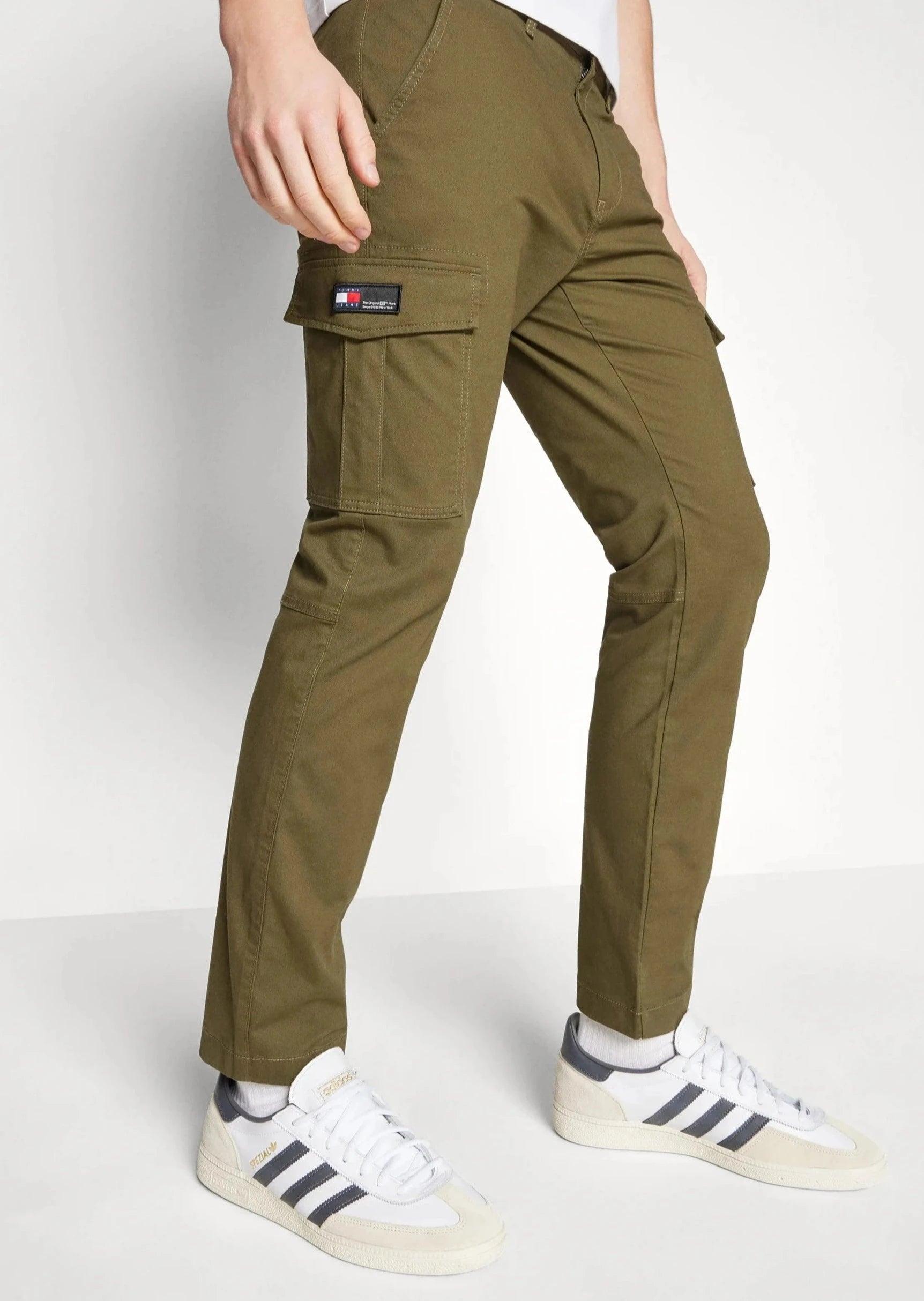 Pantalon cargo Tommy Jeans kaki - Georgespaul