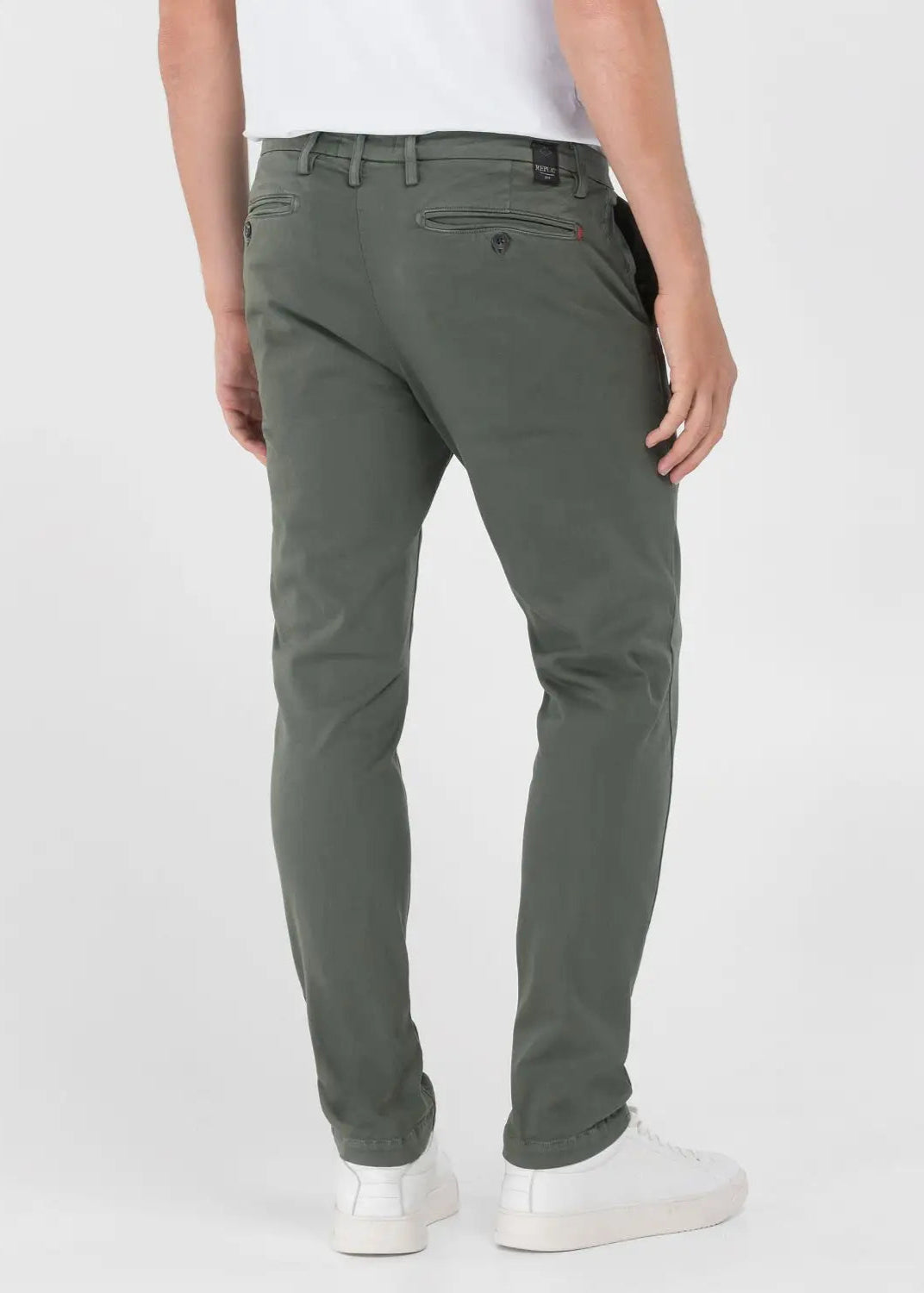 Pantalon chino Replay kaki pour homme | Georgespaul 