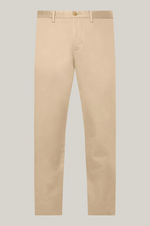 Laden Sie das Bild in den Galerie-Viewer, Pantalon chino Tommy Hilfiger beige en coton bio stretch
