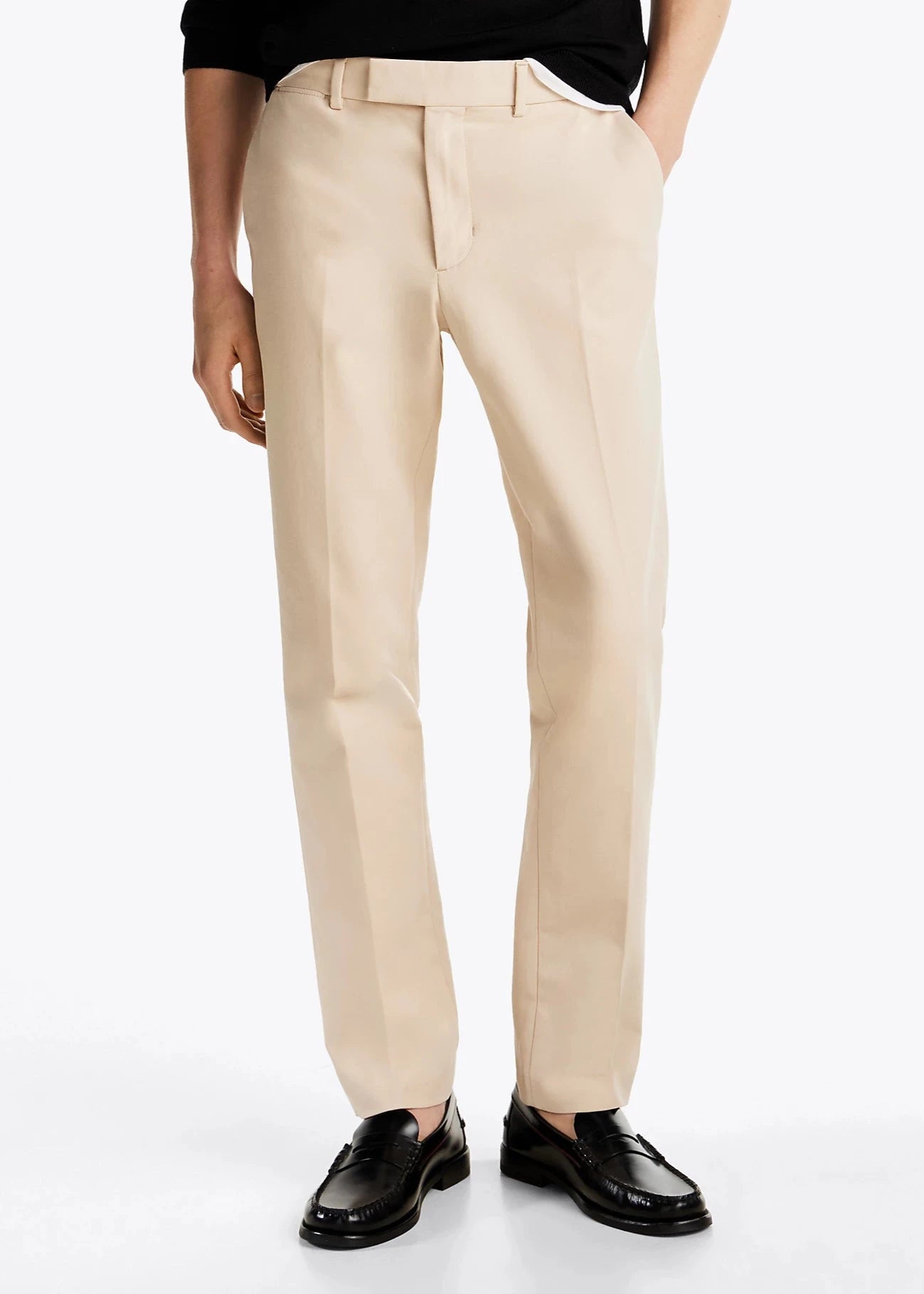 Pantalon chino Tommy Hilfiger beige | Georgespaul  