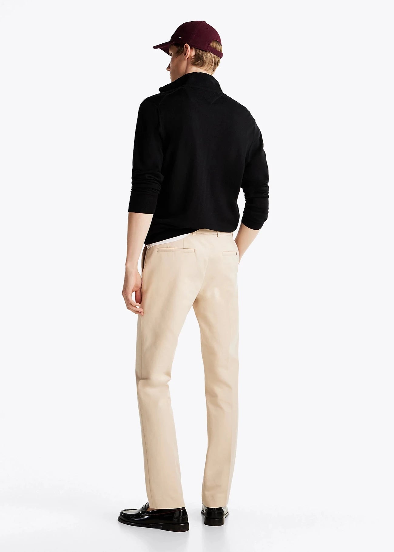 Pantalon chino Tommy Hilfiger beige | Georgespaul  