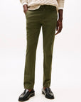 Pantalon chino Tommy Hilfiger kaki pour homme | Georgespaul 