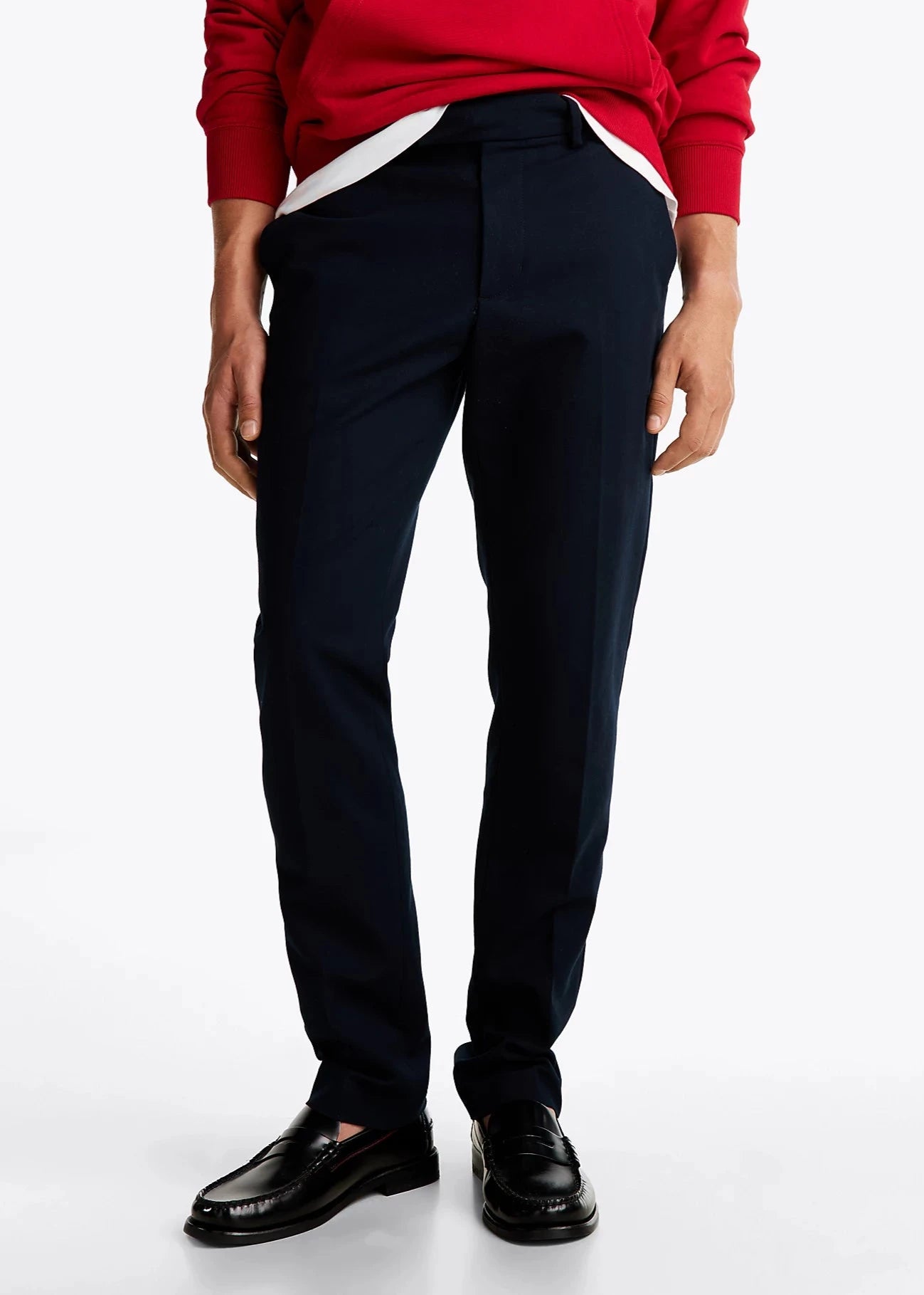 Pantalon chino Tommy Hilfiger marine | Georgespaul 