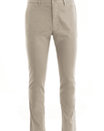 Pantalon chino slim Tommy Hilfiger beige en coton stretch - Georgespaul