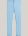 Pantalon chino slim Tommy Hilfiger bleu coton bio stretch