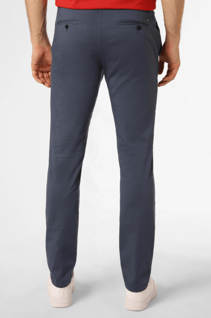 Pantalon chino slim Tommy Hilfiger bleu stretch - Georgespaul