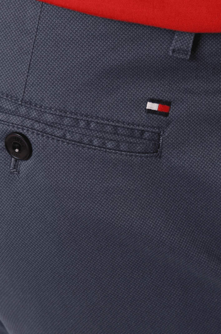 Pantalon chino slim Tommy Hilfiger bleu stretch - Georgespaul