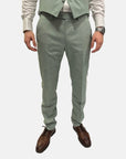 Pantalon de costume Franco Digel vert clair pour homme | Georgespaul