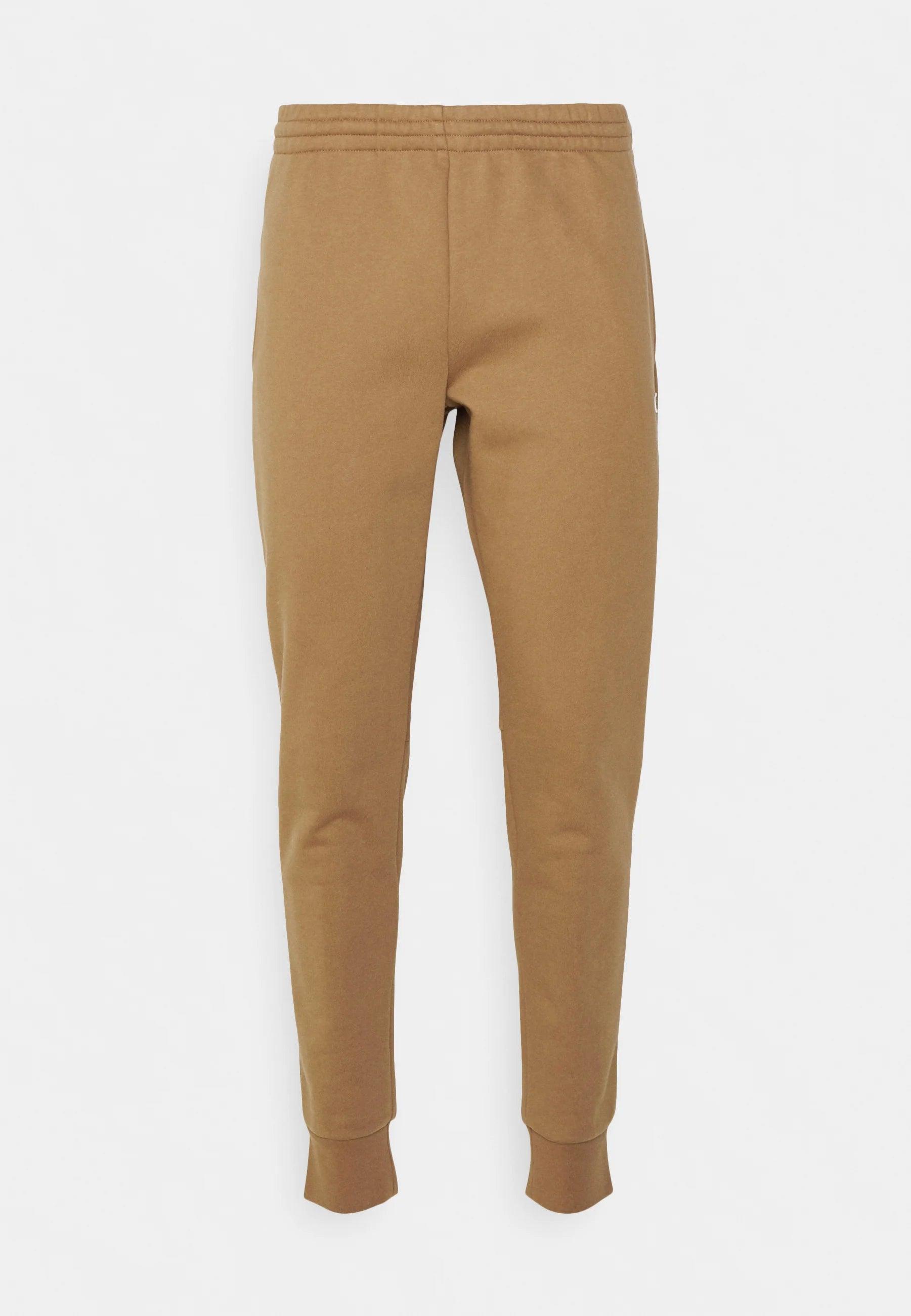 Pantalon de jogging Lacoste marron en molleton de coton bio - Georgespaul