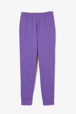 Charger l&#39;image dans la galerie, Pantalon de jogging Lacoste violet en molleton de coton bio
