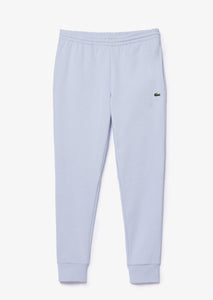 Pantalon de jogging homme Lacoste bleu en molleton de coton bio