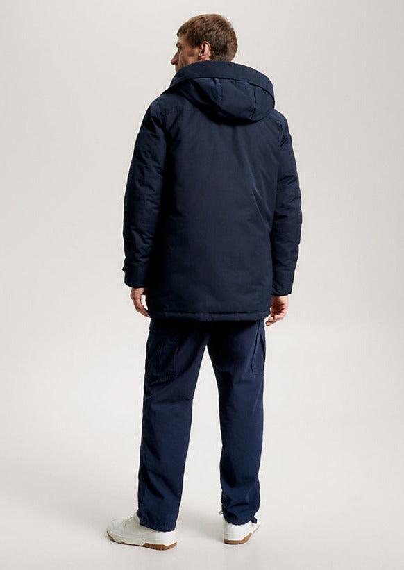 Parka à capuche Tommy Hilfiger marine - Georgespaul