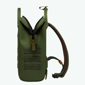 Petit sac à dos Cabaïa kaki et poches interchangeables I Georgespaul