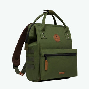 Petit sac à dos Cabaïa kaki et poches interchangeables I Georgespaul