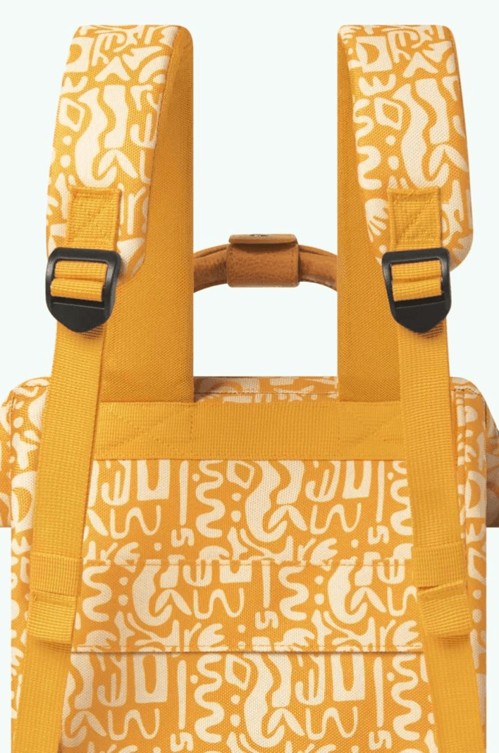 Petit sac à dos à motifs Cabaïa jaune - Georgespaul