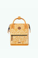 Charger l&#39;image dans la galerie, Petit sac à dos à motifs unisexe Setif Cabaïa jaune | Georgespaul
