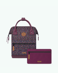 Petit sac à dos fleuri unisexe Lausanne Cabaïa bordeaux | Georgespaul