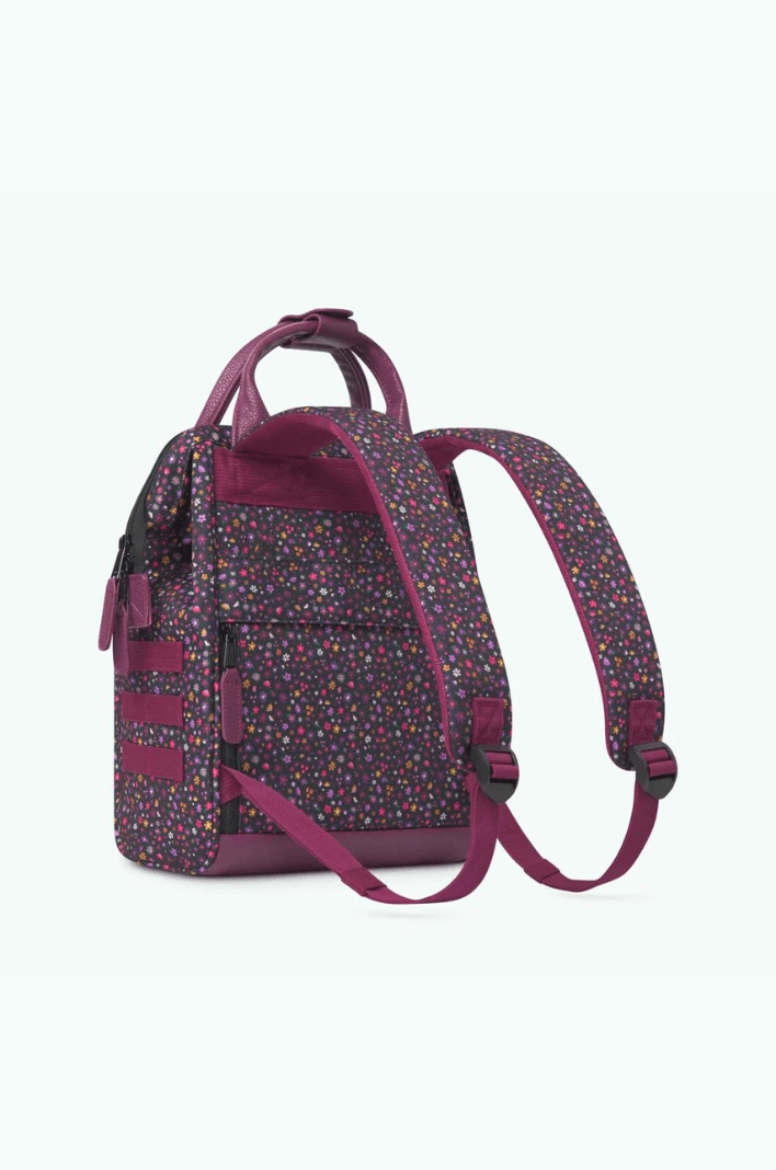 Petit sac à dos fleuri unisexe Lausanne Cabaïa bordeaux | Georgespaul