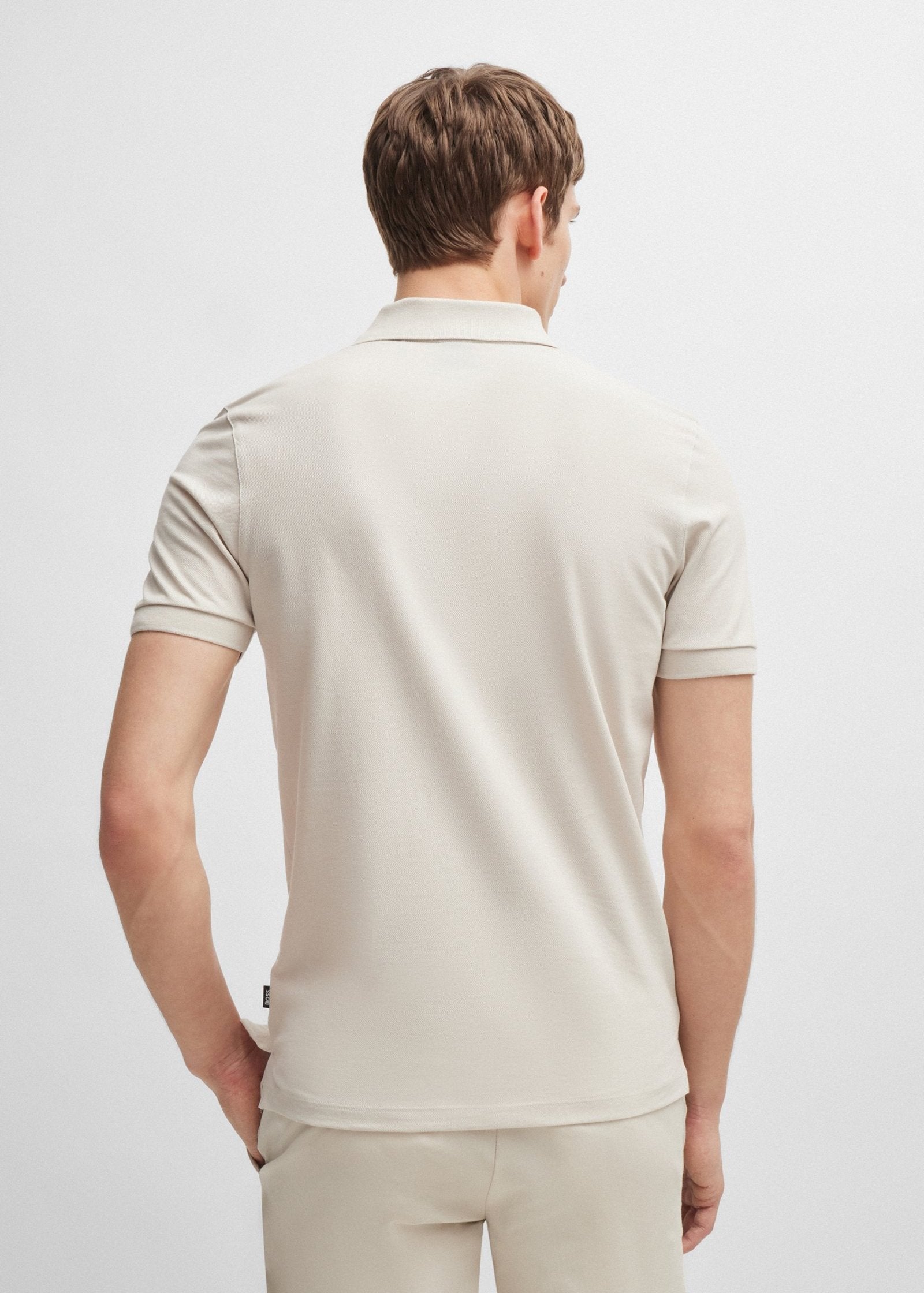 Polo BOSS blanc pour homme | Georgespaul