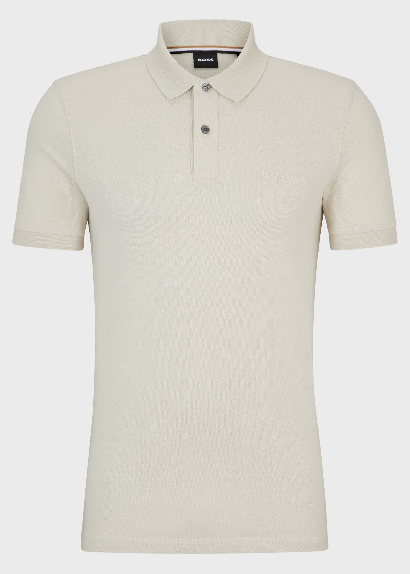 Polo BOSS blanc pour homme | Georgespaul