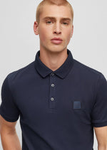 Afbeelding in Gallery-weergave laden, Polo BOSS marine en coton stretch pour homme I Georgespaul
