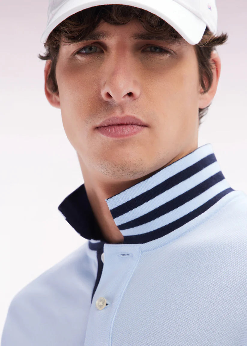 Polo Eden Park bleu pour homme | Georgespaul      