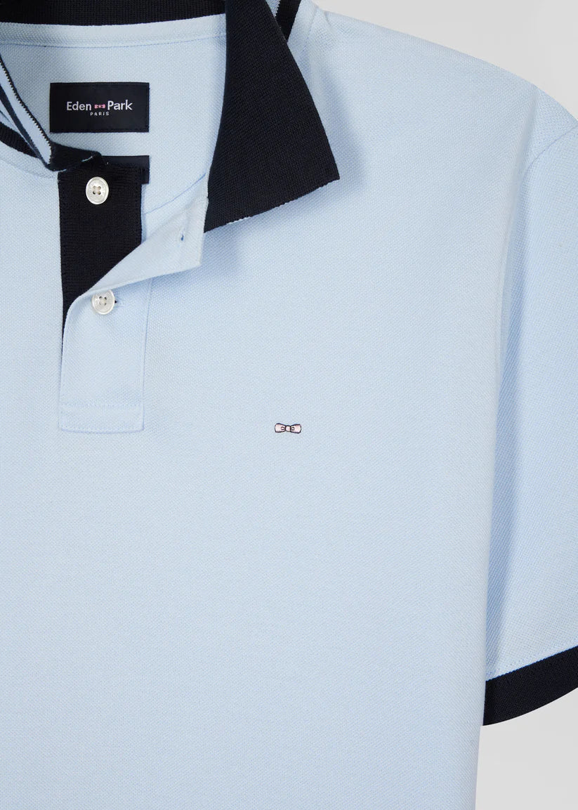 Polo Eden Park bleu pour homme | Georgespaul      