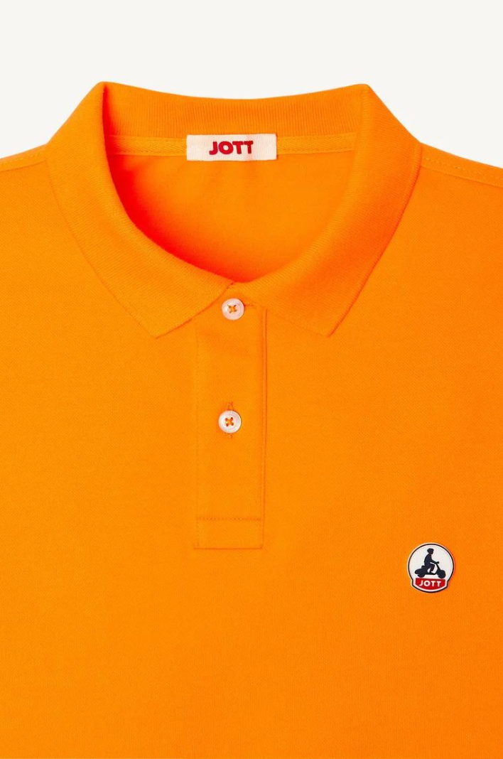 Polo JOTT orange en coton bio