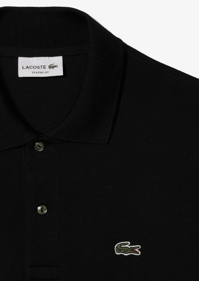 Polo L.12.12 Lacoste noir - Georgespaul