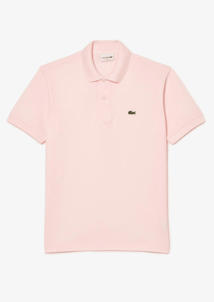 Polo L.12.12 Lacoste rose clair - Georgespaul