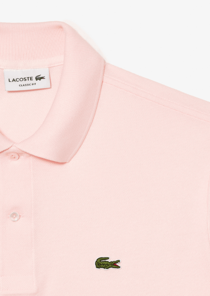 Polo L.12.12 Lacoste rose clair - Georgespaul