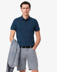 Polo Paris Lacoste bleu pour homme | Georgespaul   