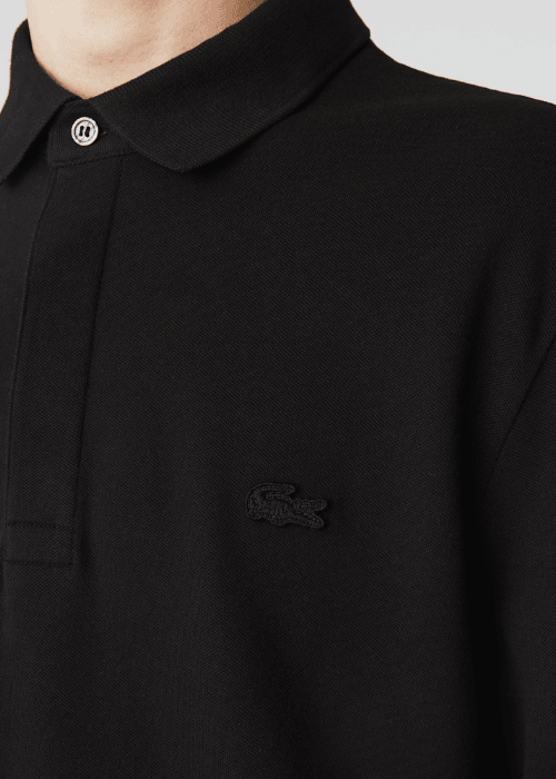 Polo Paris manches longues Lacoste noir - Georgespaul