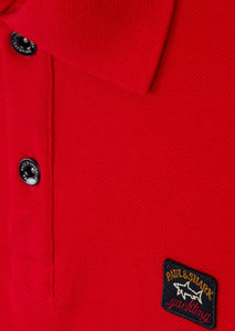 Polo Paul & Shark rouge en coton bio