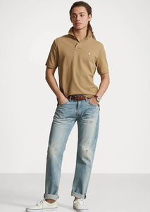 Polo Ralph Lauren ajusté marron en coton pour homme I Georgespaul
