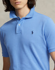 Polo Ralph Lauren cintré bleu en coton piqué pour homme | Georgespaul