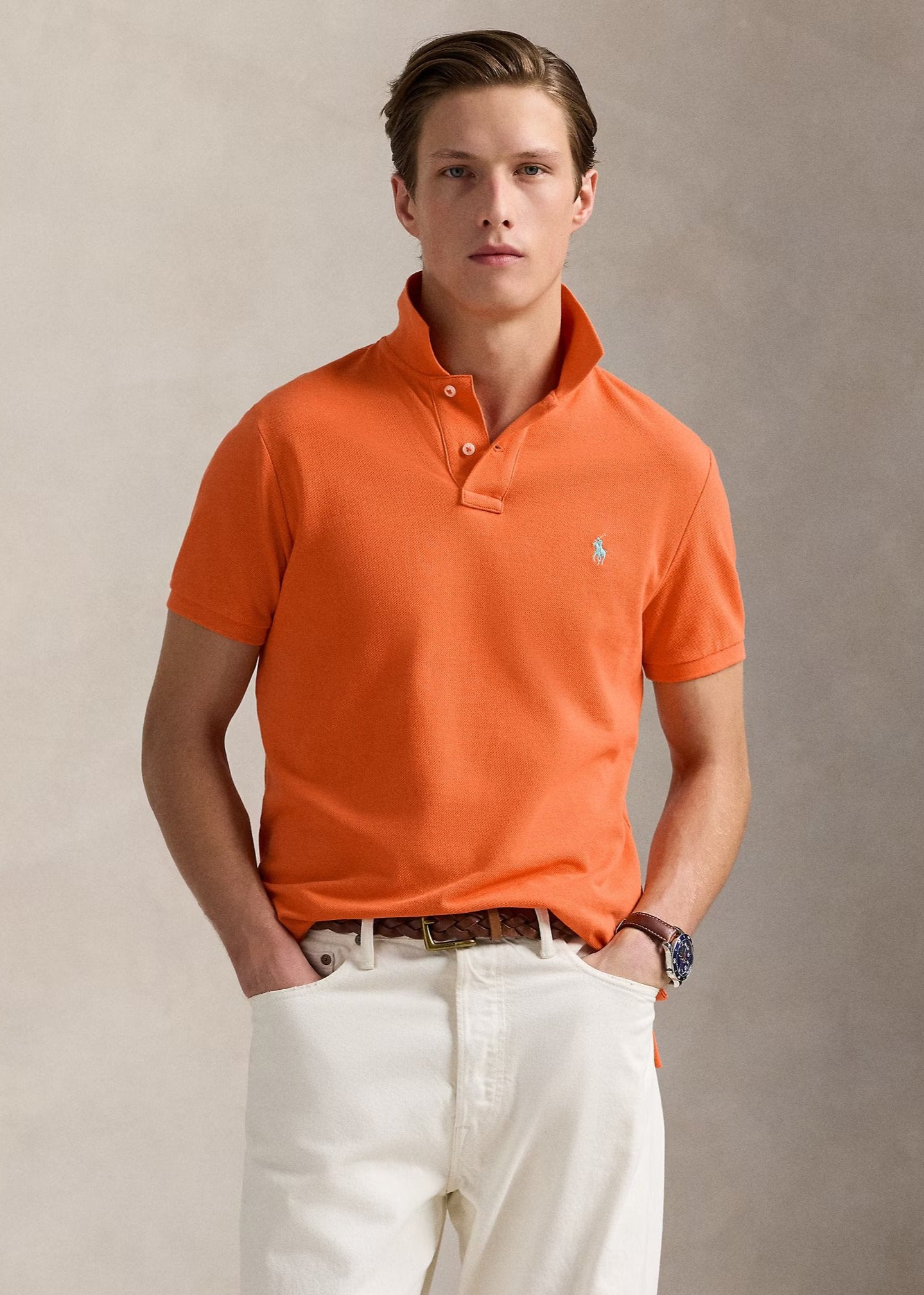 Polo Ralph Lauren orange homme | Georgespaul      