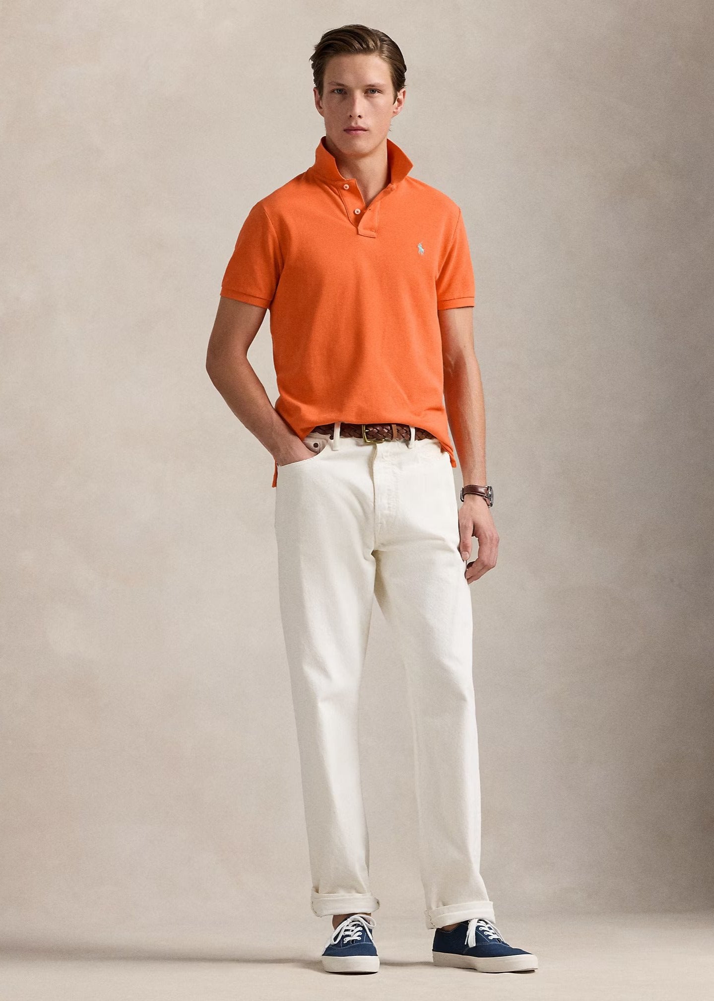 Polo Ralph Lauren orange homme | Georgespaul      