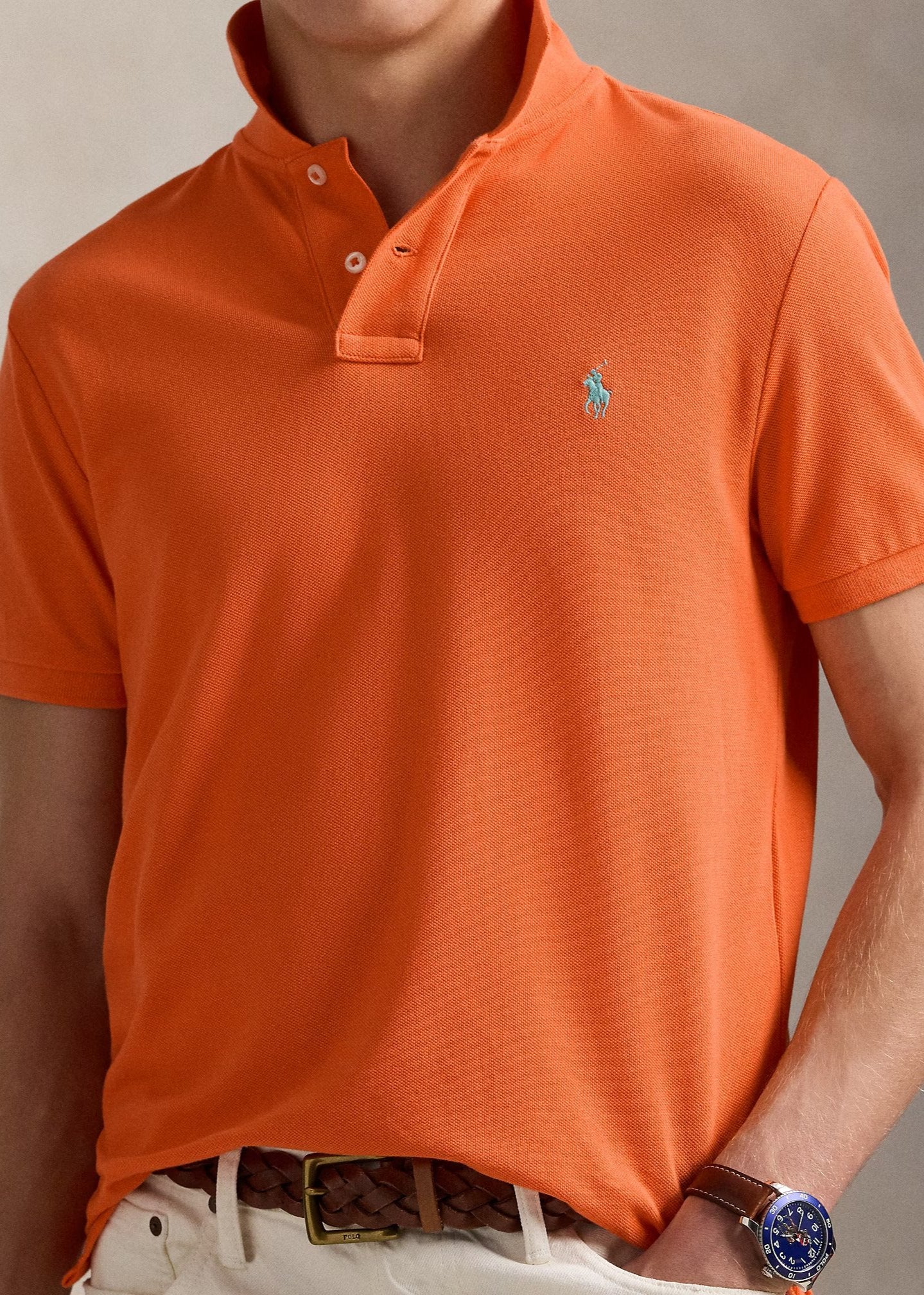 Polo Ralph Lauren orange homme | Georgespaul      