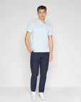 Polo Tommy Hilfiger ajusté bleu en coton bio - Georgespaul