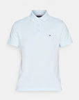 Polo Tommy Hilfiger ajusté bleu en coton bio - Georgespaul