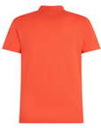 Polo Tommy Hilfiger ajusté orange en coton bio - Georgespaul