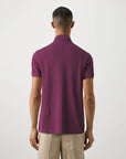 Polo Tommy Hilfiger bordeaux pour homme | Georgespaul