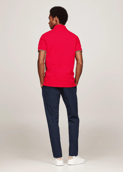 Polo Tommy Hilfiger rouge - Georgespaul