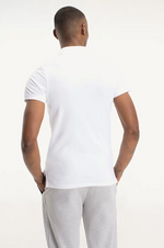 Charger l&#39;image dans la galerie, Polo Tommy Jeans ajusté blanc en coton bio
