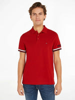 Charger l&#39;image dans la galerie, Polo Tommy Hilfiger rouge en coton bio pour homme I Georgespaul
