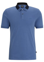 Afbeelding in Gallery-weergave laden, Polo col contrasté homme BOSS bleu | Georgespaul
