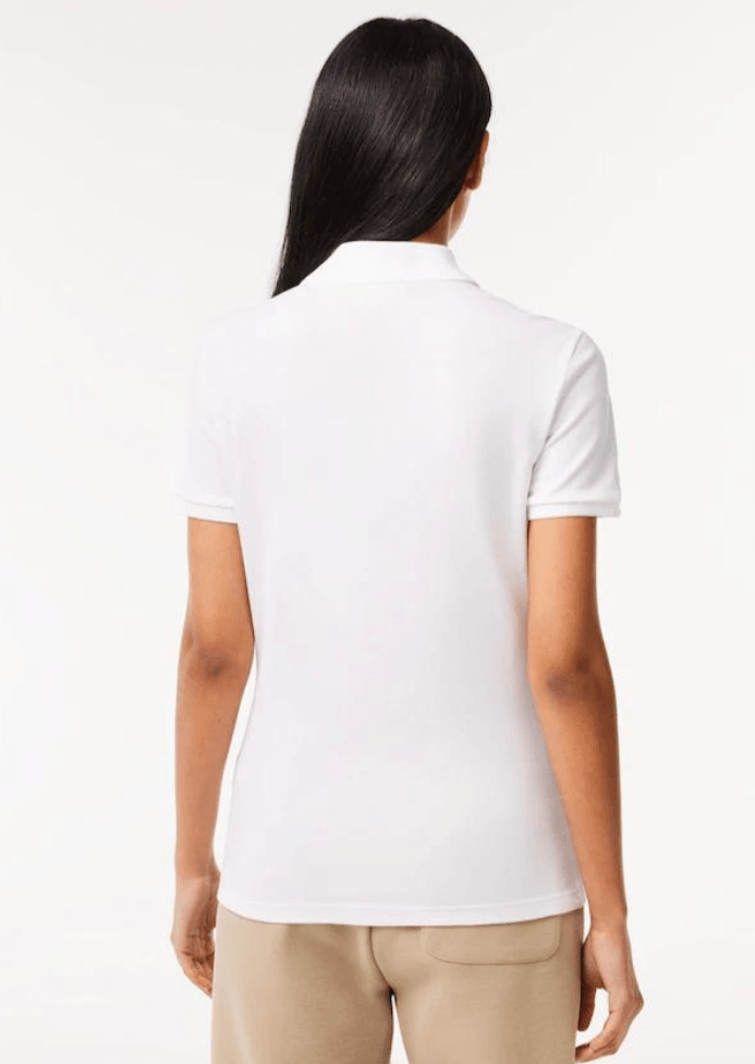 Polo femme Lacoste blanc - Georgespaul